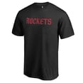 thumbnail image 2 of Men's Black Houston Rockets Primary Wordmark T-Shirt, 2 of 3