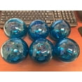 thumbnail image 2 of 6 Pieces Light Blue Decorative Reproduction Blown Glass Float Fishing Buoy Ball 4", 2 of 2