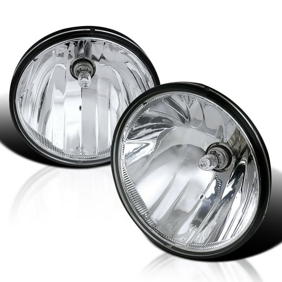 Spec-D Tuning Clear Fog Lights Bulbs Compatible with 2007-2014 GMC Yukon XL 1500 / 2500, 2008-2009 Pontiac G8, L R Pair Assembly