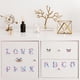 thumbnail image 4 of Calcomanías de transferencia para frotar sobre muebles, manualidades, decoración, 3 piezas, letras con flores, resistentes al agua, UV, DTF, calcomanías de transferencia para tocador, lencería,, 4 of 8