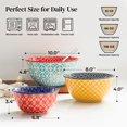 thumbnail image 2 of Cuencos para mezclar DOWAN Ceramic Colorful 3.5/2/1 L, juego de 3, 2 of 8