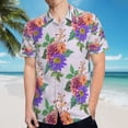 thumbnail image 5 of High Quality Hawaiian Shirts for Men Short Sleeve Aloha Beach Shirt Floral Summer Casual Button Down Shirts Blouses U59V7P, 5 of 7