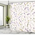 thumbnail image 4 of Ambesonne Abstract Art Shower Curtain, Repetitive Flora Art, 69"Wx84"L, Pale Lavender and Violet, 4 of 4