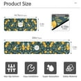 thumbnail image 3 of Yayeee Faucet Mat for Kitchen Sink 14.7" Diatomite Long Splash Guard Pad, Blue Lemons, 3 of 7