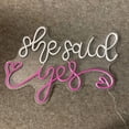 thumbnail image 4 of Handmadetneonsign She Said Yes Neon Sign, Weeding Quote Wall Art Decor, Engagement Ceremony Wall Decor, 4 of 5