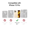 thumbnail image 2 of JETech Electroplated Case for iPhone 13 Pro 6.1-Inch, Camera Lens Full Protection, Compatible with MagSafe Wireless Charging, Shockproof Soft TPU Phone Cover (Bright Red), 2 of 7
