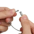 thumbnail image 4 of Unique Bargains 12Pack Cable Key Rings, 6inch(155mm) Wire Keychain Twist Loops, Silver, 4 of 7