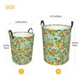 thumbnail image 4 of Uemuo Tangerine Pattern Circular Laundry Hamper Basket with handles,Collapsible laundry basket,Large capacity laundry hamper,Laundry Organizer-Small, 4 of 8