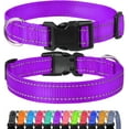 thumbnail image 1 of GHSDFBB Reflective Dog Collar, Sturdy Nylon Collars for Small Girl and Boy Dogs, Adjustable Dog Collar with Quick Release Buckle, Purple, 1 of 6