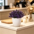 thumbnail image 5 of Leodye 1PCS Mini Simulated Green Bonsai Potted Plant Artificial Desktop Ornament Natural Style Faux Flower Decor for office Bedroom Table Layout -6.3x6.3x6.3in, 5 of 6