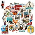 thumbnail image 4 of 35pcs Vintage Stickers World Travel Stickers City Stickers Architecture Stickers for Luggage Phone Suitcase, 4 of 9