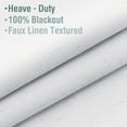 thumbnail image 4 of H.VERSAILTEX Contemporary 100% Blackout Grommet Curtain Sets, 52 x 84 Inches, 2 Panels Bright White, 4 of 6