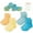 Green, variant on Beaniara 4 Pairs Anti Slip Silicon Grip Socks, 3 Sizes For 1-7 Years Baby, Toddler, Kid (Blue, M)