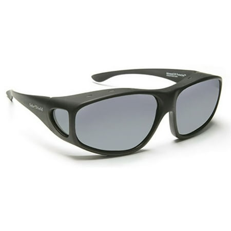 Solar Shield Unisex Black Polarized SolarShield Sunglasses