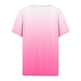 thumbnail image 5 of Summer Tops for Women Swim Tops Casual Women Summer Top Small Blank Athletic Shirts Spandex Long Sleeve Shirt Swim Tees Large Shirt for Striped Tee Tee Shirts Pink M, 5 of 5