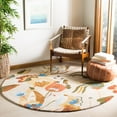 thumbnail image 2 of SAFAVIEH Soho Ivy Floral Wool Runner Rug, Beige/Multi, 2'6" x 8', 2 of 7