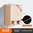 thumbnail image 1 of Gold Upgraded Dual-Use Stainless Steel Retractable Clothesline: Wall-Mounted, Hole-Free, Automatic Hanging Design for Indoor, Hotel & Balcony Use – Invisible, Space-Saving Drying Solution, 1 of 6