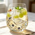 thumbnail image 6 of Art Goose Glass Cup,12 oz,Reusable Glassware Cup for Beverage,Soda,Lemon,Juice, Drinking Borosilicate Drinkware Mug,2pcs - 02 Goose Cup, 6 of 7