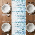 thumbnail image 4 of Table Runner 70 Inches Long for Kitchen Dining, Blue Polka Dots Dresser Scarf Farmhouse, Dining Table Decorations for Wedding/Parties, Watercolor Abstract Art Retro 13 x 70 In, 4 of 8