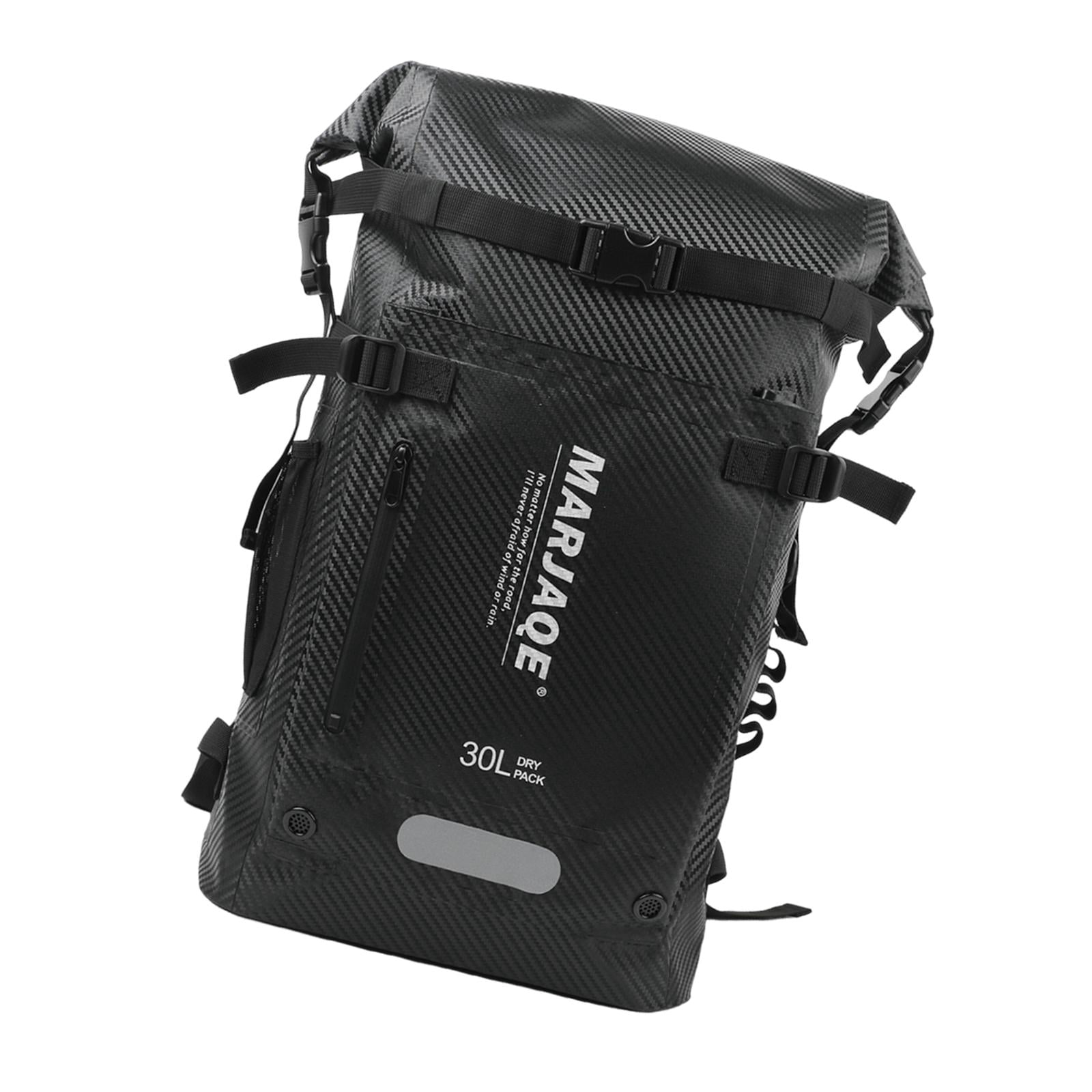 figatia 30 Liters Swimming Backpack Dry Bag for Snorkeling Rafting Multi Compartment Black