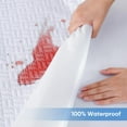 thumbnail image 2 of 100% Waterproof Mattress Protector Twin Size - Grey, Mattress Cover 3D Air Fabric Cooling Mattress Pad Cover Smooth Soft Breathable Noiseless, 8''-21'' Deep Pocket, 2 of 5
