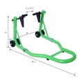 thumbnail image 2 of DUOSONG Motorcycle Stand 1000Lb Sport Bike Front And Rear Wheel Lift Swingarm Paddock Stands Black U Green Green Steel Other, 2 of 3