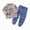 M524-Blue, variant on NOLDARES Boys Cotton Pajamas Long Sleeve Toddlers Sleepwear Crew Neck,Assorted Cartoon r Kids Sleepwear PJ(M524-Red)