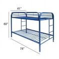 ACME Eclipse Twin Over Twin Metal Bunk Bed, Blue