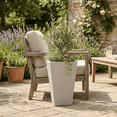 thumbnail image 3 of Ecobo 21.7 inches Eco-Friendly Rectangular Pot Planter, Elemento Indoor/Outdoor use, Durable, Versatile & Lightweight, Designed by Brazilian Artisans, Contemporary All-Weather Design - Gray, 3 of 8