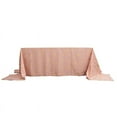 thumbnail image 5 of BalsaCircle 90" x 156" Dusty Rose Gold Metallic Geometric Design Polyester Rectangle Tablecloth, 5 of 8