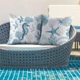 thumbnail image 3 of Outdoor Waterproof Pillow Covers 16x16 Set of 4 Ocean Decorative Outdoor Throw Pillows Coastal Cushion Cases for Patio Furniture Bench Couch Sunbrella, 3 of 8