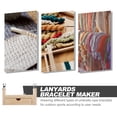 thumbnail image 2 of 1 set lanyards pulsera fabricante seguridad lanyards herramienta herramienta de tejido de caja de madera, 2 of 5