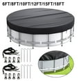 thumbnail image 2 of 210D Oxford Cloth Round Solar Pool Cover 6 Size Black: Heat Absorption 15Ft, 2 of 4