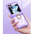thumbnail image 6 of for Samsung Galaxy Z Flip 5 Woman Magnetic Case Ring Kickstand(Compatible with Magsafe), Clear Magnet Case for Galaxy Z Flip 5 Hinge Protector, Shockproof Stand Case for Z Flip 5, 6 of 15