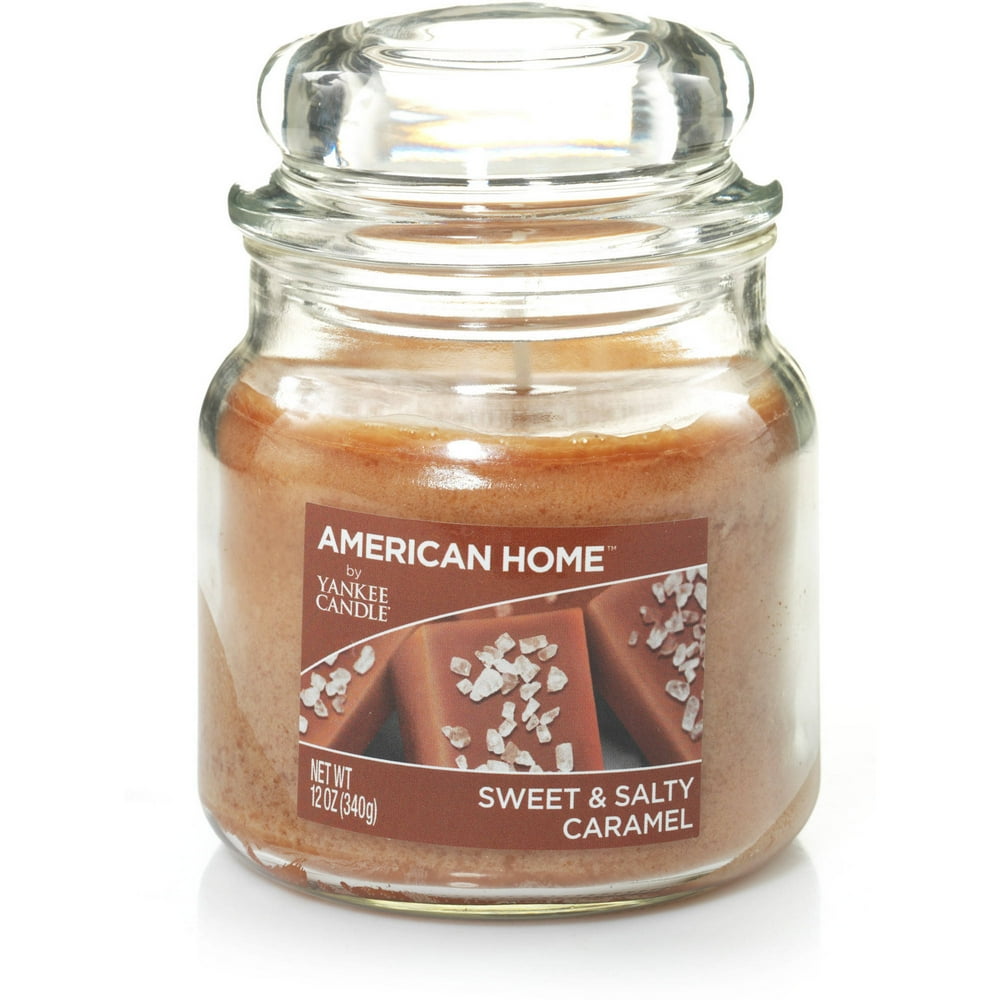 American Home by Yankee Candle Sweet & Salty Caramel, 12 oz Medium Jar