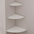 thumbnail image 6 of XIBUFE 2026 New Corner Wall Floating Shelf Book Shelf No Drilling Storage Rack for Walls Fan Shaped Display Shelf, 6 of 6
