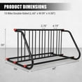 thumbnail image 5 of Bike Rack Floor Parking,Bike Stand for up to 5/10 Bicycles,Indoor,Home & Garage Storage Rack,Stable & Secure Bicycle Stand,Power Coated Steel Bike Rack for Garage, 5 of 8