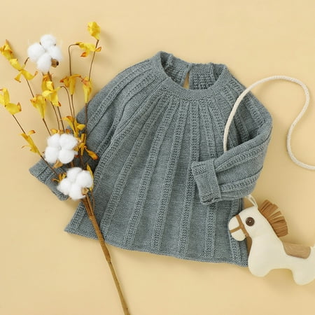 

Leutsin Newborn Infant Baby Girl Boy Winter Jacket Warm Button Coat Knit Outwear Sweater