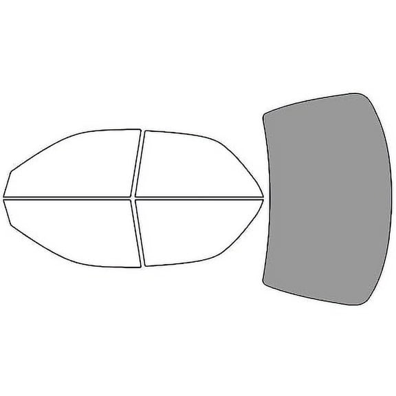 Rvinyl Window Tint Kit Compatible with Lexus ES 1997-2001 - Rear Windshield Precut Kit - 50%
