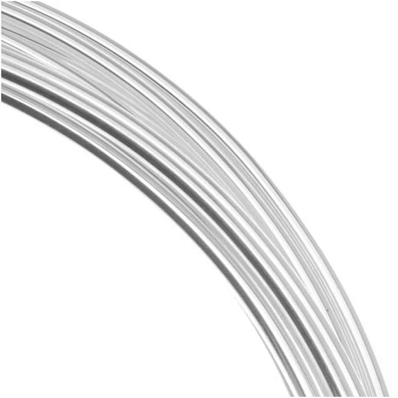 The Beadsmith Professional German Jewelry Wire – 0.5mm Diameter, 20 Gauge, 5 Meter Coil – Silver Plated – Beading Wire Used to Jewelry Making and DIY Arts & Crafts
