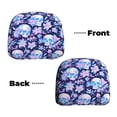 thumbnail image 3 of Headrest Covers for Cars Accessories Interior for Women Men 2Pcs - crystal Skull flower leaf Head Rest Cover for Car Decorations, Car Headrest Cover for Car Decor Interior, 3 of 8