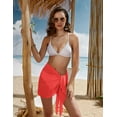 thumbnail image 2 of Oudiya Women's Sheer Bikini Wraps Chiffon Cover Ups Short Sarongs for Swimwear S-3XL, 2 of 6