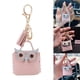 thumbnail image 5 of Lindo Animal Llavero Monedero, W / Borla , PU Colgante de material cuero Colgante Titular de La Tarjeta Bolsa Bolsa Pequeña para Accesorios Rosado Salvador mini llaveros, 5 of 7