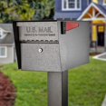 thumbnail image 2 of Mailbox Mail Boss 7508, cierre de seguridad en la acera, color bronce, 2 of 9