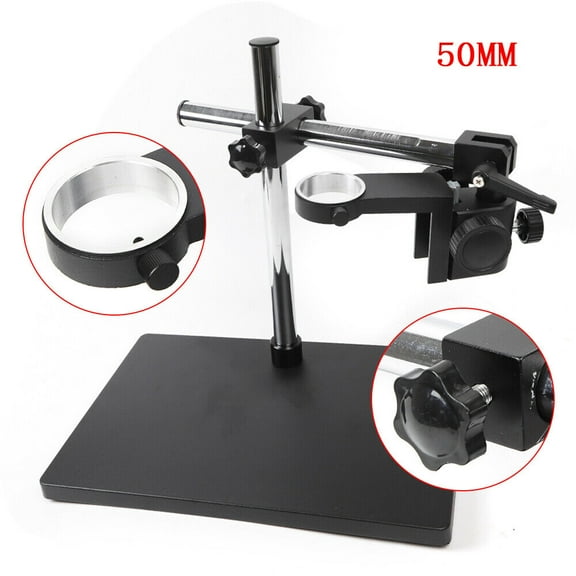 Digital Microscope Camera Table Stand Holder Lift Bracket Lab Dual Arm Set 50mm New