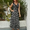 thumbnail image 3 of Leopard Print Pattern Sleeveless Dress Female Clothing Dress Women Summer 2025 Dress, 3 of 6