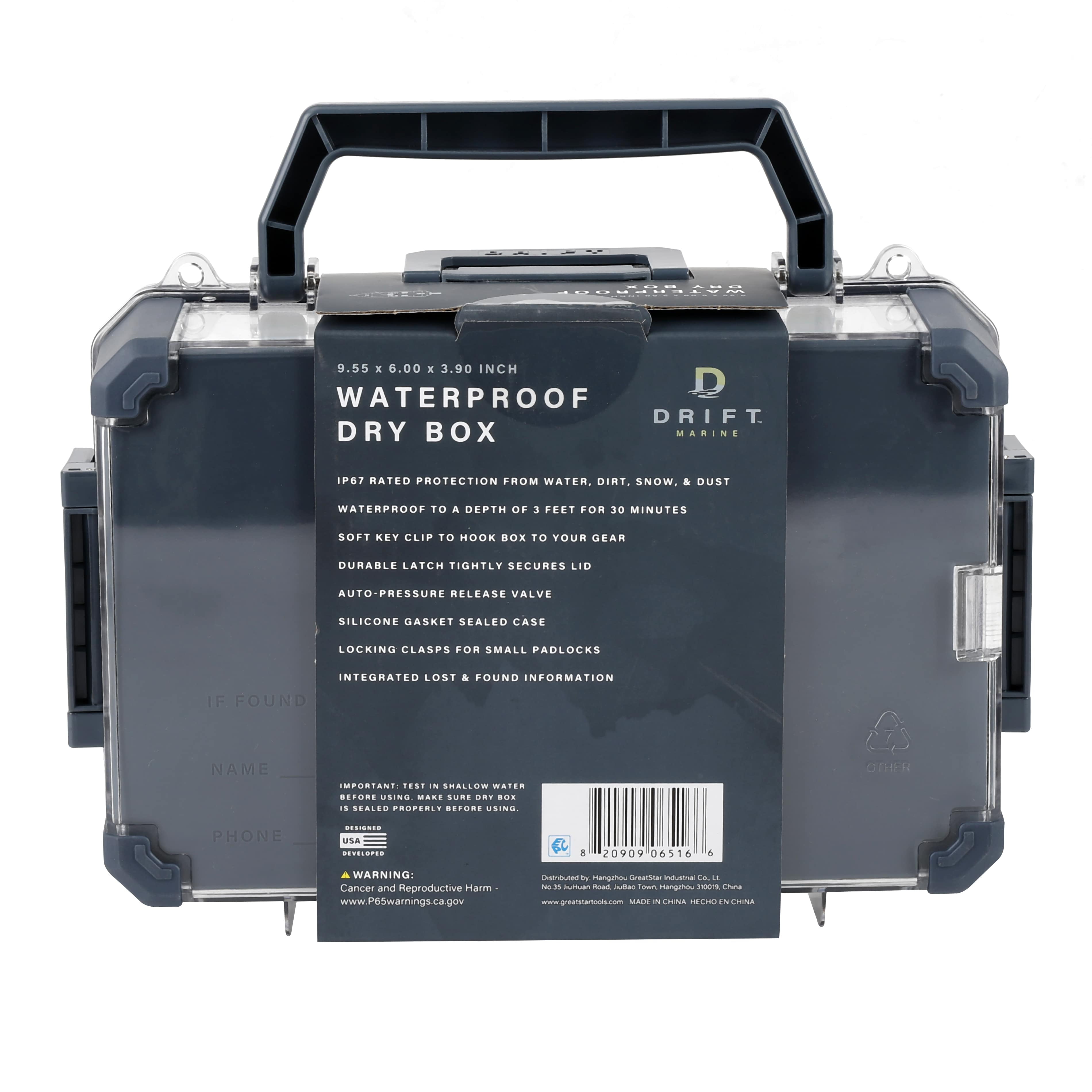 DRIFT Waterproof Marine Dry Box, 11" x 7"
