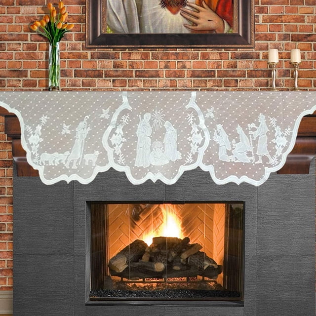 Bandera de Mesa Hot6sl Liquidación de Ahorros de Verano de Encaje para Chimenea con Hilo 20 X 90 Pulgadas Navidad