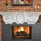 thumbnail image 1 of Decoración navideña, adornos navideños, regalos navideños, Navidad, Navidad, Noche de Paz, mesa navideña, bandera de encaje para chimenea, hilo de 20 x 90 pulgadas, hilo para chimenea, 1 of 6