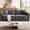 Gray, variant on COPIAE 86 Inch Sofa with Extra Deep Seats Oversize,2 Seater Sofa for Living Room, Modern Couch and Sofa, Comfy Armrests and Seats and Backrests, Easy Installation,Chenille Fabric Brown